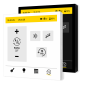 Preview: LCN-TD4W 4-Zoll Farb-Touch-Display Weiß