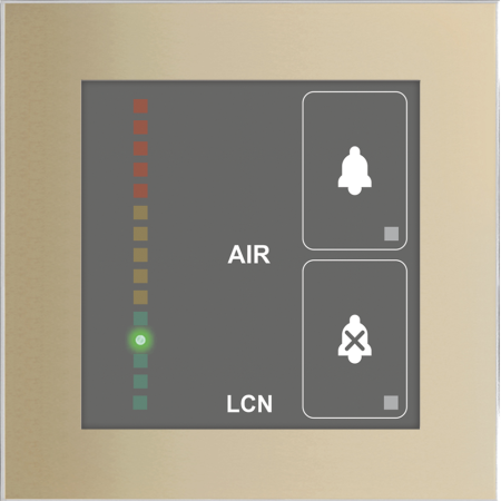 LCN-GSA4C, Luftqualitätsensor mit vier Tasten in champagner