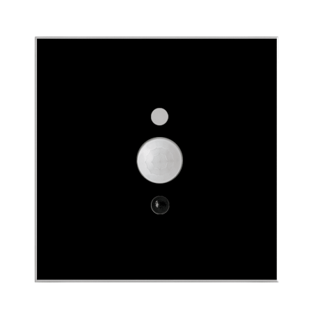 LCN-GUSW, Glas-Universalsensor für Temperatur, Helligkeit, Feuchte, Bewegung und IR-Empfang in schwarz