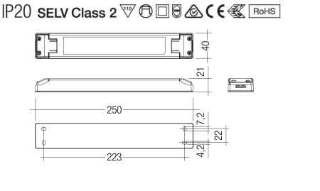 Tridonic , LED Treiber 12V  60W 5A Festspannung, LCU 60W 12_24V IP20 EXC