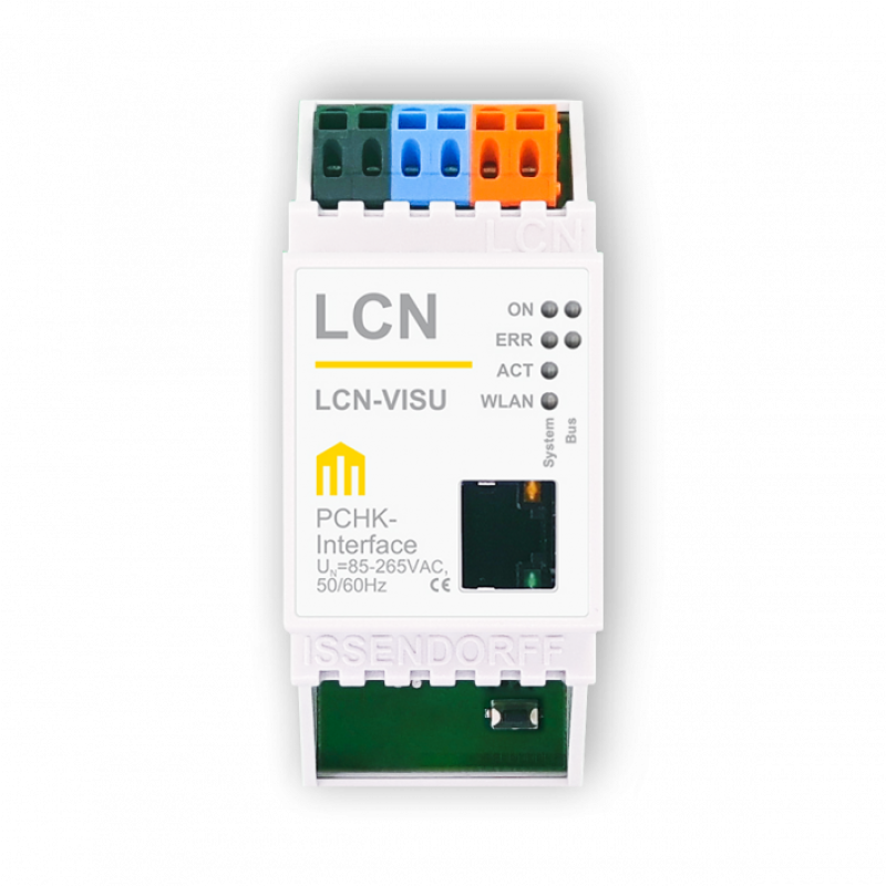 Netzwerk-Koppelmodul mit integrierter Visualisierung, LCN-VISU