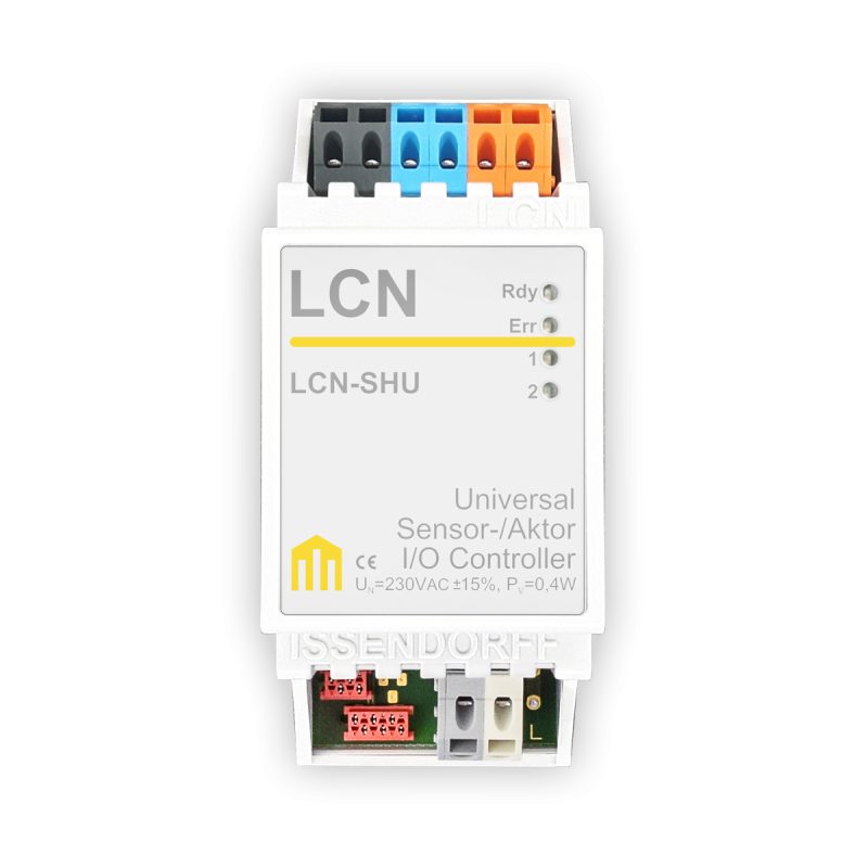 LCN-SHU, Universal Sensor-/Aktor-Modul für die Hutschiene mit Phasenab- und anschnitt